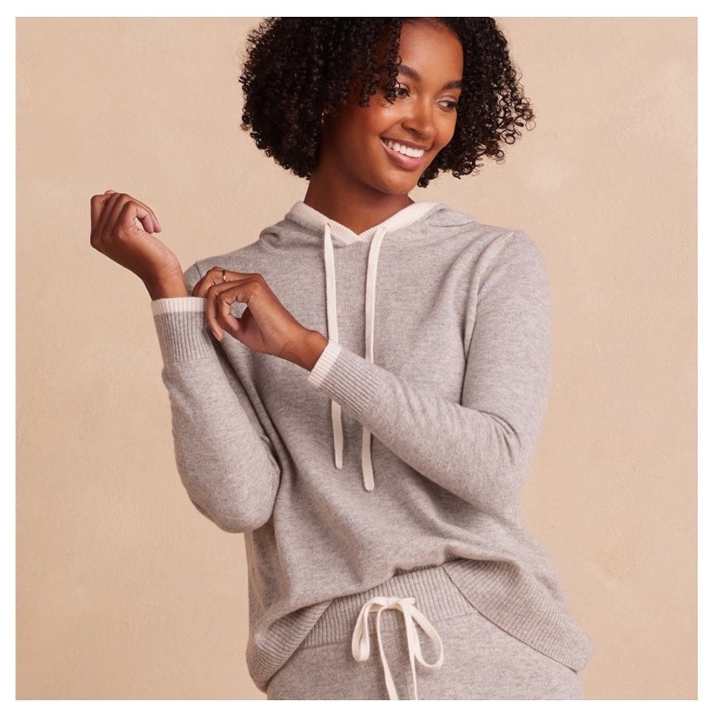 Summersalt The Coziest Cashmere Blend Hoodie Womens S Gray Luxury Lounge Travel